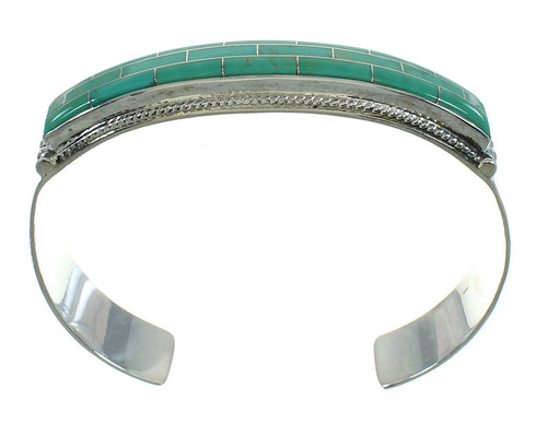 Turquoise Southwestern Sterling Silver Cuff Bracelet AX78284