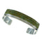 Turquoise Inlay Southwestern Authentic Sterling Silver Cuff Bracelet AX78290