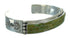 Turquoise Inlay Southwestern Authentic Sterling Silver Cuff Bracelet AX78290