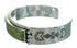 Turquoise Inlay Southwestern Authentic Sterling Silver Cuff Bracelet AX78290