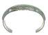 Turquoise Inlay Authentic Sterling Silver Southwest Cuff Bracelet AX78292