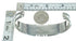 Southwest Turquoise Authentic Sterling Silver Cuff Bracelet AX78296