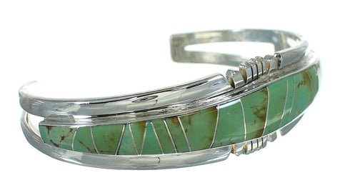 Southwestern Turquoise Silver Cuff Bracelet AX78300