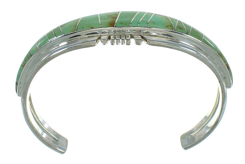 Southwestern Turquoise Silver Cuff Bracelet AX78300