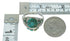 Southwest Genuine Sterling Silver And Turquoise Flower Dragonfly Ring Size 5-3/4 YX68938