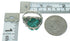 Sterling Silver And Turquoise Inlay Southwest Flower Dragonfly Ring Size 5-1/4 YX68960