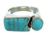 Genuine Sterling Silver And Turquoise Southwest Ring Size 8-1/4 YX69412