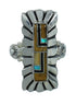 Multicolor Sterling Silver Southwestern Ring Size 5 YX75258