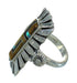 Multicolor And Silver Southwest Ring Size 5-1/2 YX75260