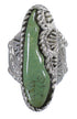 Turquoise Southwestern Authentic Sterling Silver Ring Size 5-1/2 QX74906
