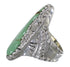 Silver Southwest Turquoise Jewelry Ring Size 6-3/4 QX74909