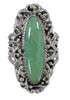 Southwestern Turquoise Sterling Silver Jewelry Ring Size 5-1/2 QX74942