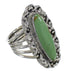 Southwestern Turquoise Genuine Sterling Silver Jewelry Ring Size 7-1/2 QX74955