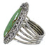 Southwestern Turquoise Genuine Sterling Silver Jewelry Ring Size 7-1/2 QX74955
