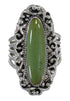 Turquoise And Silver Southwestern Ring Size 6-1/2 QX74983