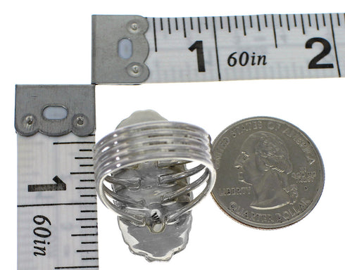 Turquoise And Silver Southwestern Ring Size 6-1/2 QX74983