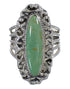 Silver Turquoise Jewelry Southwest Ring Size 6-1/4 QX75099