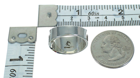 Multicolor Southwest Silver Water Wave Ring Size 6-1/2 QX81639