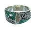 Turquoise Silver Southwest Water Wave Ring Size 5-3/4 QX81651