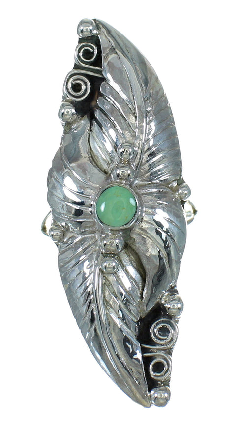 Southwest Sterling Silver Turquoise Ring Size 5-1/2 YX76427
