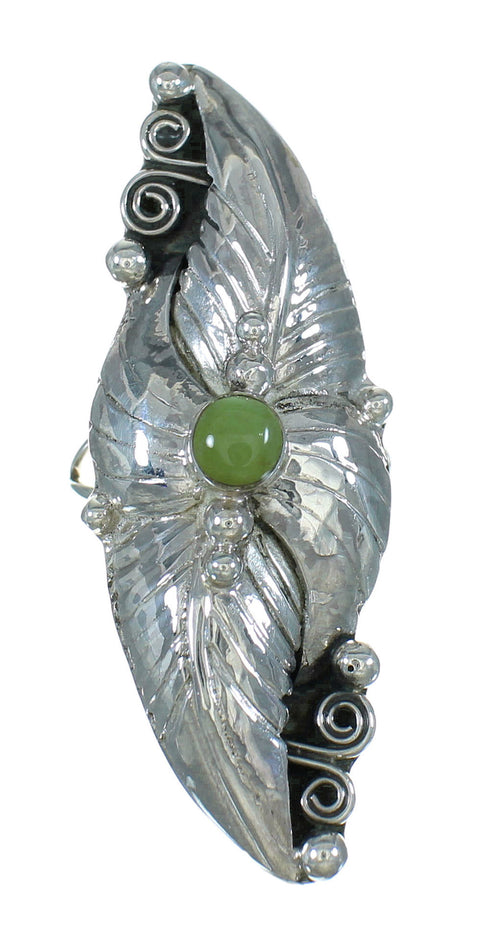 Southwest Sterling Silver And Turquoise Ring Size 6-1/4 YX76431