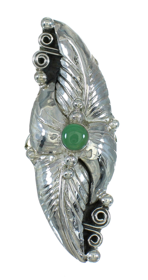 Southwest Turquoise And Silver Ring Size 7-1/4 YX76437