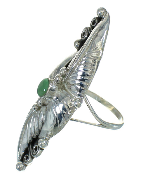 Southwest Turquoise And Silver Ring Size 7-1/4 YX76437