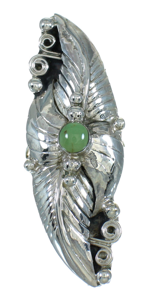 Turquoise Silver Southwestern Jewelry Ring Size 7-1/4 YX76442
