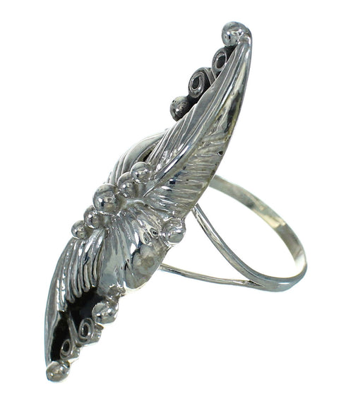 Southwest Genuine Sterling Silver Jewelry Leaf Ring