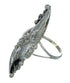 Southwest Genuine Sterling Silver Jewelry Leaf Ring