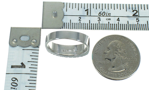 Genuine Sterling Silver And Turquoise Southwest Ring Size 4-1/2 YX76483