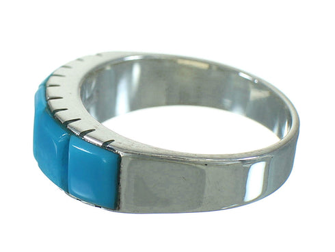 Turquoise Silver Southwest Jewelry Ring Size 7-1/4 YX76511