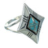 Silver Turquoise Opal Southwest Ring Size 6-3/4 YX71181