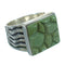 Southwest Turquoise Inlay Sterling Silver Ring Size 6-1/4 QX69127