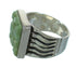 Southwest Turquoise Inlay Sterling Silver Ring Size 6-1/4 QX69127