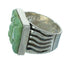 Southwest Genuine Sterling Silver Turquoise Inlay Ring Size 7-1/4 QX69149