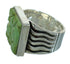 Turquoise Inlay Genuine Sterling Silver Southwestern Ring Size 5-1/2 QX69168