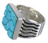 Genuine Sterling Silver And Turquoise Southwest Ring Size 7 YX68715
