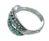 Turquoise Southwestern Sterling Silver Jewelry Ring Size 8-1/4 YX71636