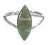 Genuine Sterling Silver Turquoise Opal Inlay Ring Size 5-1/4 RX83110