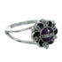 Southwestern Opal Magenta Turquoise Silver Ring Size 6-1/2 YX82224