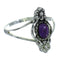 Genuine Sterling Silver And Magenta Turquoise Southwest Flower Jewelry Ring Size 6-1/4 YX67347