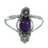 Genuine Sterling Silver And Magenta Turquoise Southwest Flower Jewelry Ring Size 6-1/4 YX67347