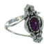 Magenta Turquoise And Sterling Silver Southwest Flower Jewelry Ring Size 4-3/4 YX67355