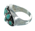 Authentic Sterling Silver Opal And Turquoise Southwest Ring Size 8-3/4 YX68903