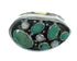 Authentic Sterling Silver Opal And Turquoise Southwestern Ring Size 7-3/4 YX68904