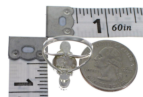 Southwestern Multicolor Sterling Silver Ring Size 8-1/2 YX70927