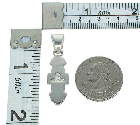 Sterling Silver Turquoise And Opal Southwest Slide Pendant YX68208