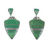 Turquoise Southwest Authentic Sterling Silver Post Dangle Earrings RX78522