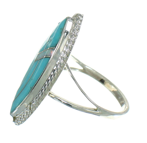 Turquoise Opal Sterling Silver Southwest Ring